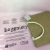 LAGGNICTY  Jute Tote Bags, 14.5" x 6.7" x 10.2" Pack of 1 Burlap Bridesmaid Bags, Burlap Beach Totes, Jute Travel Bags with handles, Tote Bag for DIY,Gym,Shopping,Wedding