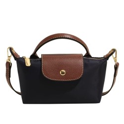 Women's color matching messenger bag small mini  bag with adjustable shoulder strap for daily use in  light shoulder travel