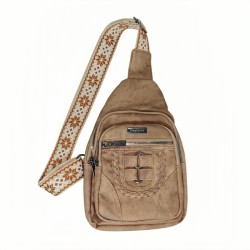 LAGGNICTY Sling Bag For Women Faux Leather Small Casual Daypack Backpack Fanny Pack Crossbody Chest Bags Purse